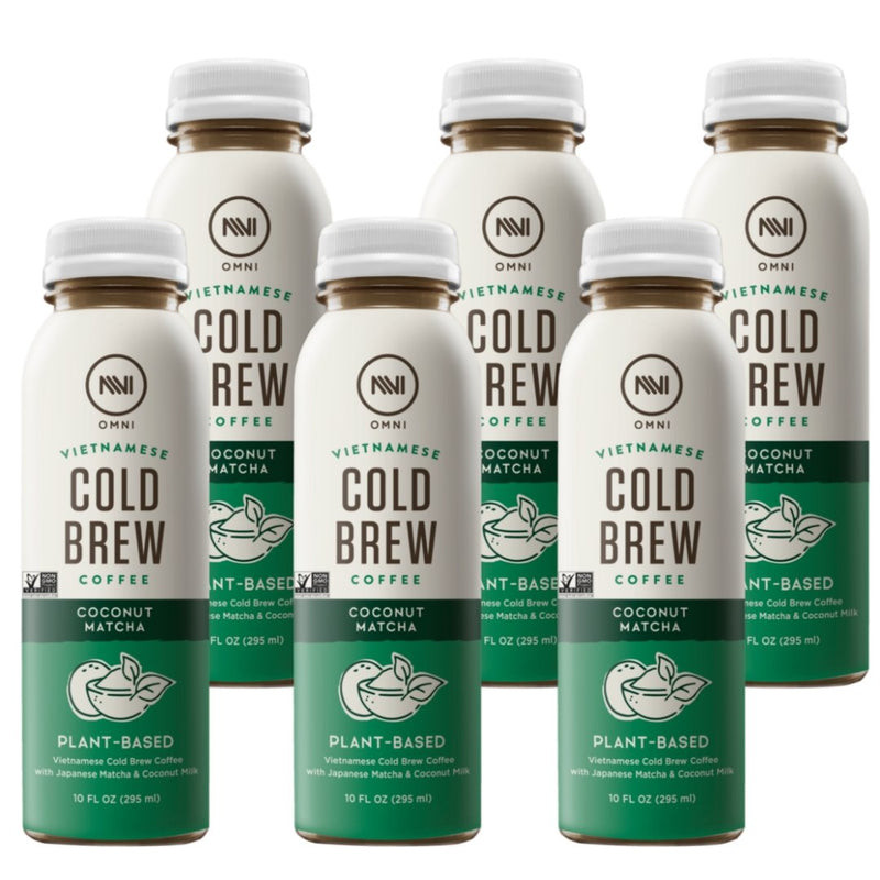 Coconut Matcha Plant-Based Cold Brew Coffee Pack of 6 - Omni