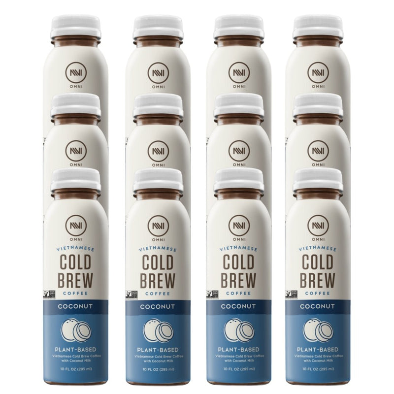 Coconut Plant-Based Cold Brew Coffee Pack of 12 - Omni