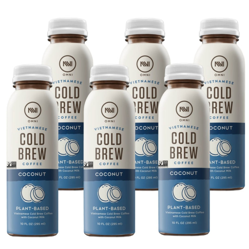 Coconut Plant-Based Cold Brew Coffee Pack of 6 - Omni